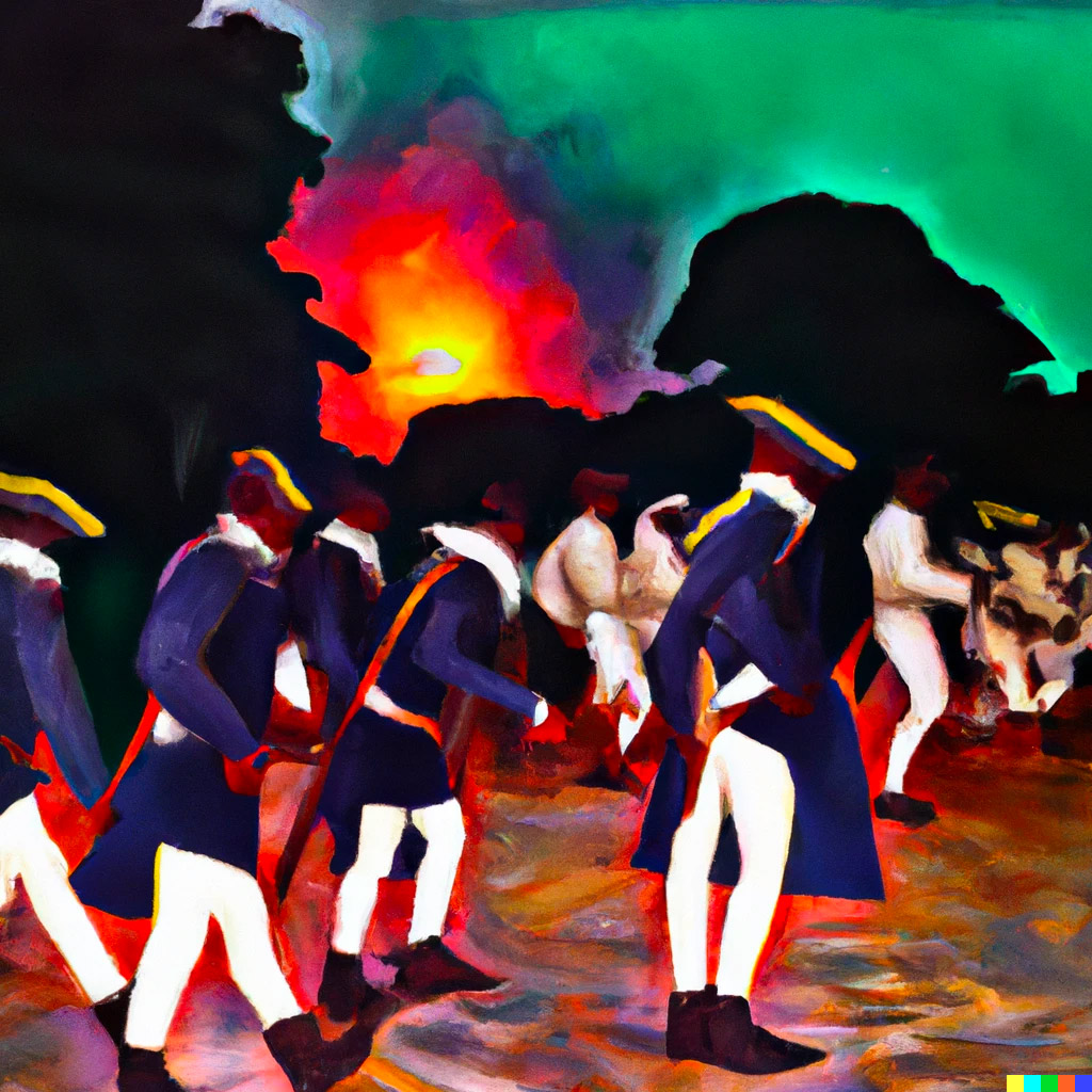 Black soldier in 1802 digital art